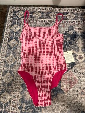 Lemlem Pink elene one piece swimsuit